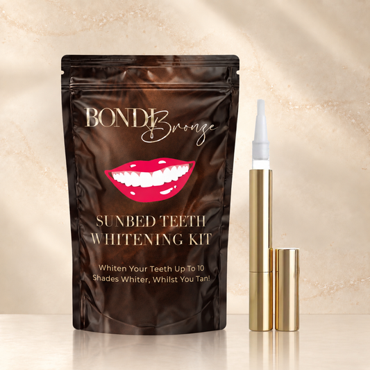 Sunbed Teeth Whitening Kit | UV-Activated Whitening Pen & Mouth Shield