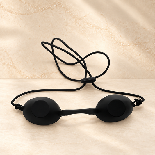 Black Tanning Goggles | Sunbed Eye Covers